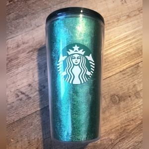 Starbucks Christmas 2020 16 oz Green Glitter  Bling Grande Cold Beverage Tumbler